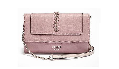Kabelka crossbody Guess Abbey Ray růžová
